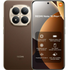 Xiaomi Redmi Note 15 Pro P 5g- 6.83″ 12gb Ram – 512gb Rom – 6500mah-Brown