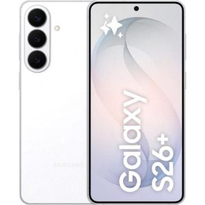 Samsung Galaxy S26 Plus 5G – 6.7″ – 256GB ROM – 12GB RAM – Nano Sim + eSim – 4900mAh – White